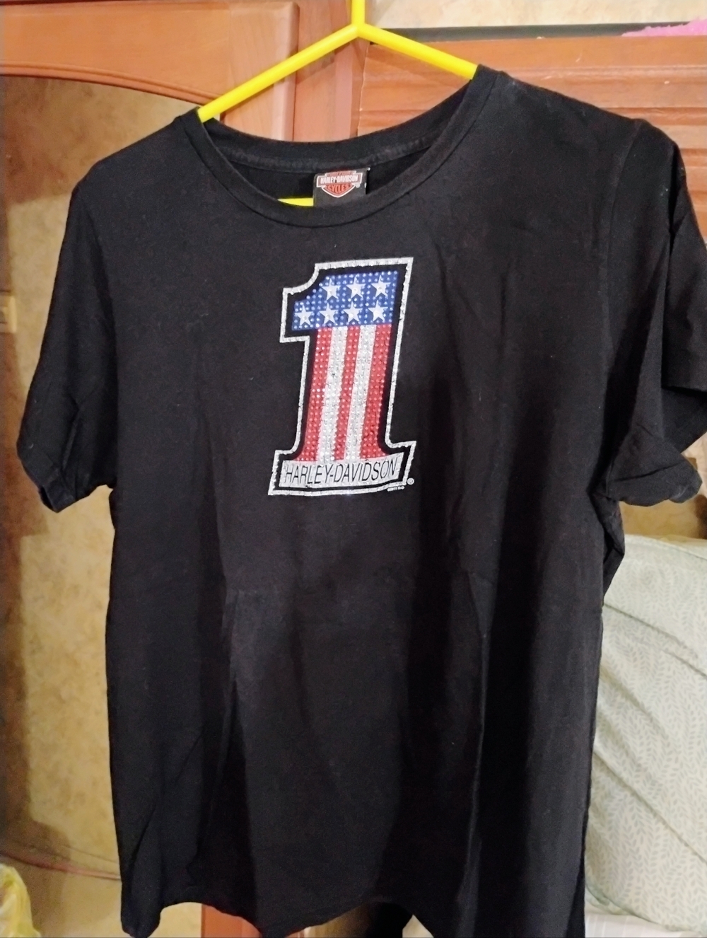 Harley Davidson Woman's Black Tshirt size XL